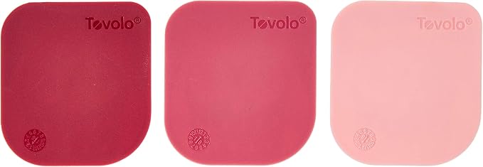 Tovolo Nylon Owl Set of 3 Pan, Reinforced Dishwashing Tool, Durable Plastic Dish Scrapers Safe for Nonstick Cookware & Cast Iron Skillets, Pink (Pack of 2)
