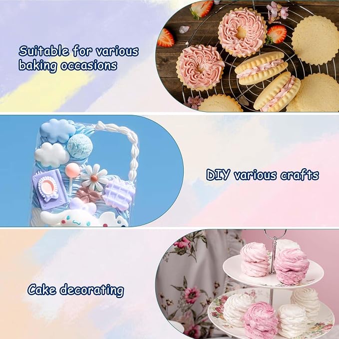 4 Pack 16" Reusable Pastry Piping Bags, Cloth Cake Decorating, White Cloth Frosting Bags, Icing Piping Bags Decorating Bags Icing Frosting Bags, White Hangable Piping Bags