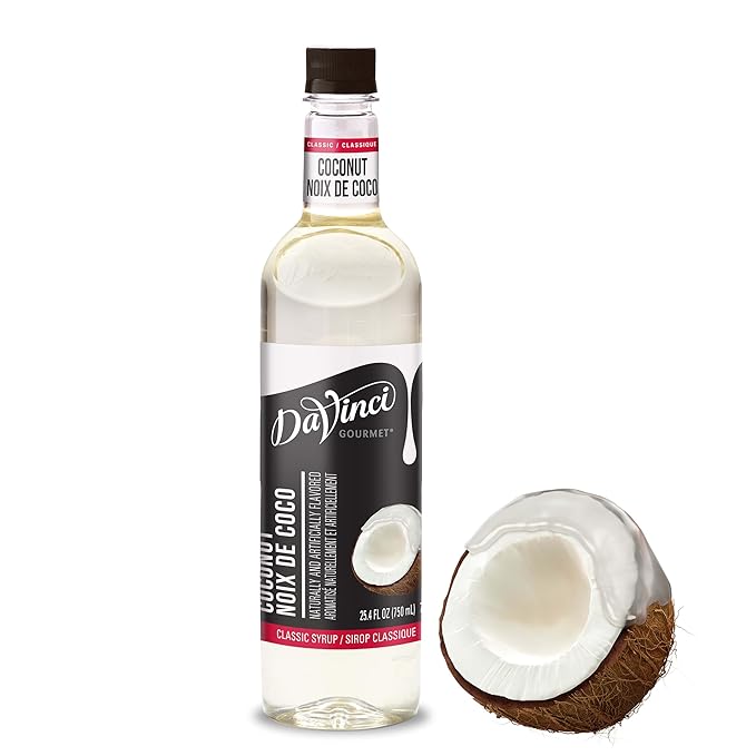 DaVinci Gourmet Classic Coconut Syrup, 25.4 Fluid Ounces, Kosher, 1 Count