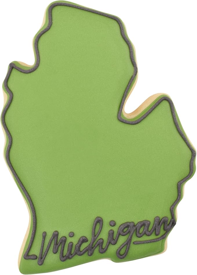 R&M Michigan State 3" Cookie Cutter – State-Shaped Baking Tool for Cookies, Fondant & Crafts