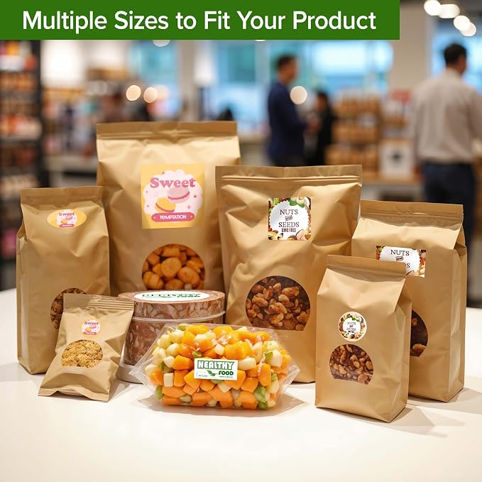 Custom Stickers, Personalized Vinyl Labels with Logo, Image or Text Waterproof Dishwasher Safe Business Sticker Labels, Heat & Cold Resistant, 6 Shapes + Custom Die Cut, Sizes 1"-10 inches
