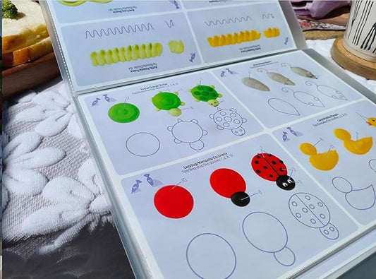 Cake Practice Decorating Board Set with Protector Reusable Wipeable, MDTARVF 23 Sheets Icing Piping Nozzles Practice Drawings Cake Decorating Kit Supplies