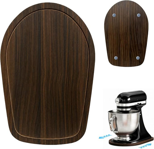 Mixer Slider Mat for Kitchenaid Stand Mixer, 4.5-5 Quart Stand Mixer Kitchen Aid Accessories and Attachments, Pine Wood Appliance Slider Mat Artisan Series for Countertop Protect