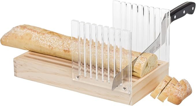 Mrs. Anderson’s Baking Bread Cutter Slicing Guide with Crumb Catcher, 12.5-Inches x 6.375-Inches