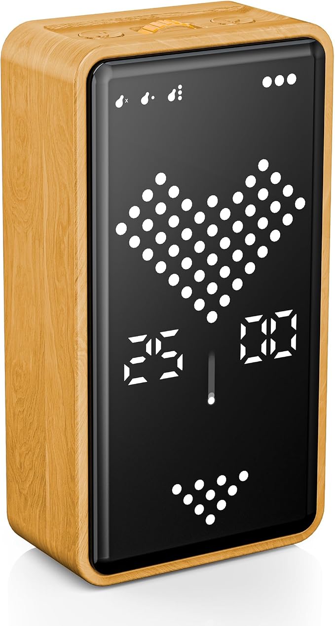 Visual Timer, Rechargeable Digital Hourglass Timer with LED Display | Large display, magnetic back and adjustable volume for classroom, kitchen, fitness, study and kids learning