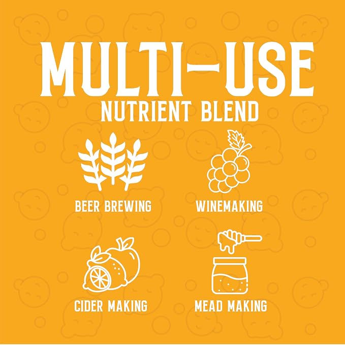 Craft A Brew - Yeast Nutrient - Food Grade - For Wine Making & Beer Brewing - Creates Nutrient Rich Environment For Yeast - 2 oz Package
