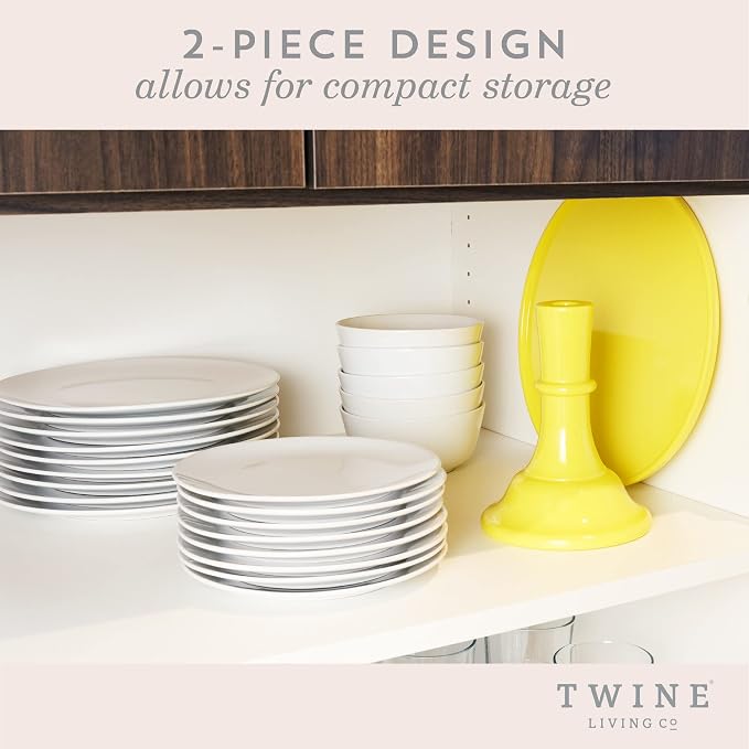 Twine Yellow Melamine Cake Stand, Cupcake Stand, Home Decor, Food Service, Dessert Accessory, Yellow, Set of 1