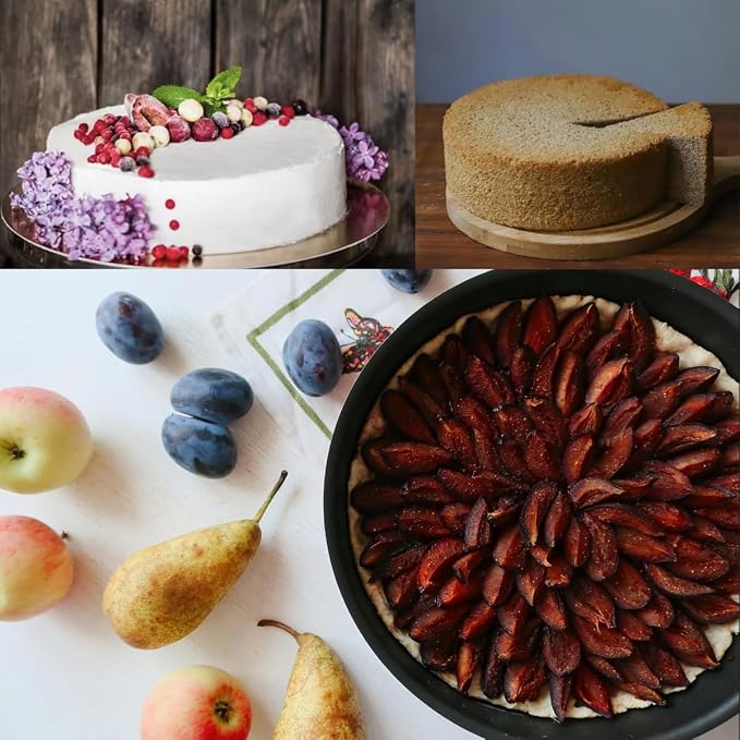 Springform Pan Set, 9.5/10/11Inch Square cake pans, Nonstick Bakeware Springform, Leakproof Cake Pans with Removable Bottom for Baking, Cheesecake Pan (Round, 10 inch)