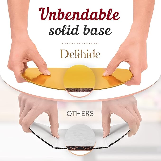 12 Cake Boxes With Cake Boards Set 10", Sturdy, Greaseproof, Front-Loading | Cheesecake Boxes 10 Inch with Thick Cake Boards, Disposable Cake Board & Box Set, Cardboard Pastry & Bakery Boxes With Window