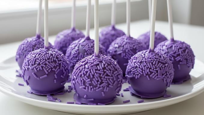 NCS Purple Jimmies Edible Sprinkles – Cupcake, Cake & Cookie Decorations, 7 oz