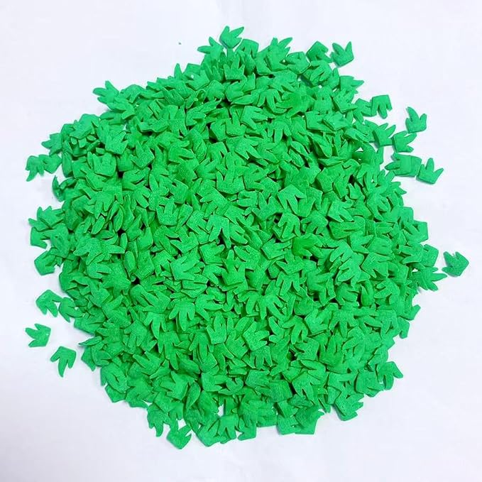 PhilaeEC Green Grass Sprinkle for Cake Decoration Edible Football Field Theme Party Cake Baking Cookie Cupcake Toppers Decoration St Patricks Valentines Halloween Christmas Supplies