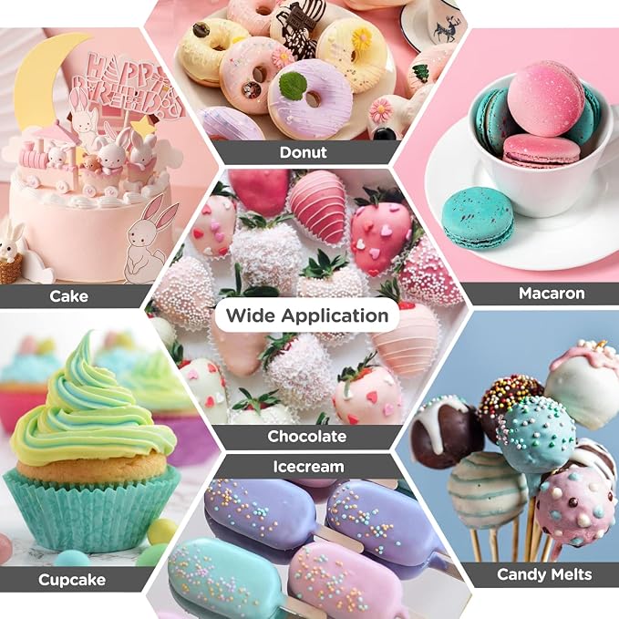 Oil Based Food Coloring for Chocolate - 30 Milliliters Upgraded Black Oil Food Color for Baking Cake Decorating, Edible Food Dye for Candy Melts Cookies Easter Egg Icing Fondant Meringues