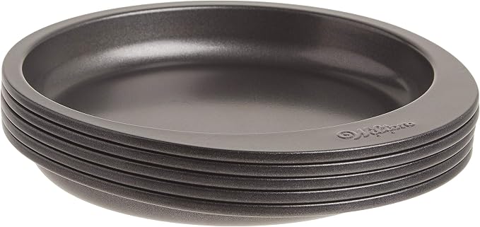 Wilton Everyday Non Stick Round Cake Pan Set for Tall Layered Cakes and Ombre Desserts, Made without PFAs, 6 Inch Diameter Each, Set of 5