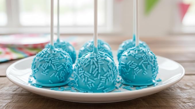 NCS Blue Jimmies Edible Sprinkles – Cupcake, Cake & Cookie Decorations, 7 oz