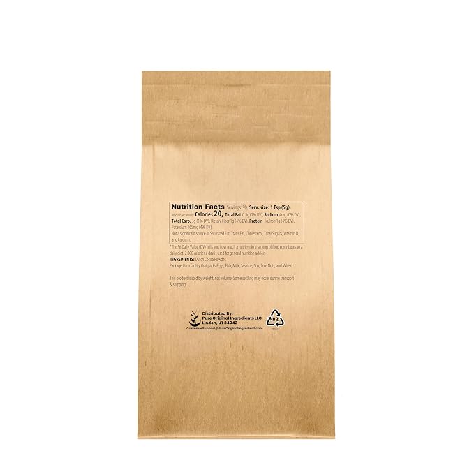Pure Original Ingredients Cocoa Powder (1 lb) Pure & Natural