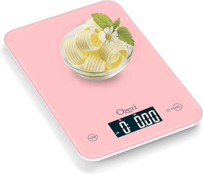 Ozeri Touch Professional Digital Kitchen Scale (12 lbs Edition) in Tempered Glass