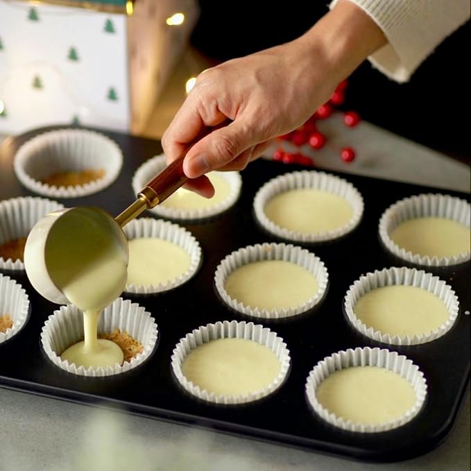 2 Pack 12-Cup Mini Muffin Pan, Heavy-Duty Carbon Steel Nonstick Cupcake Baking Pan, 1.54” Small Size Cups, Even Heat Distribution, Oven & Dishwasher Safe (Black)