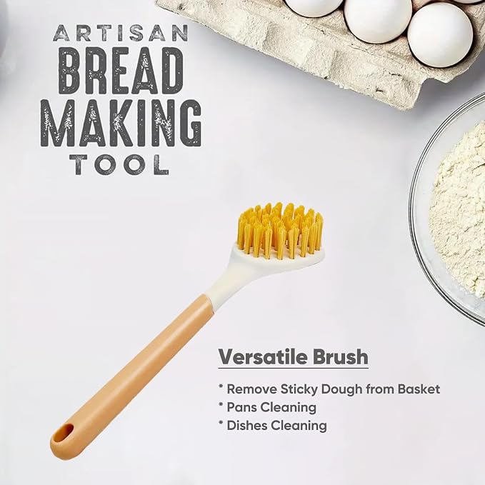 Boxed Sourdough Starter Feeding Jar Kit with Oval Proofing Basket and Bread Making Tools Bread Making Accessories