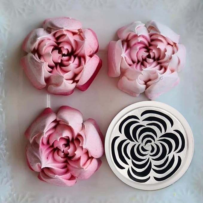 Russian Piping Nozzles Flower Frosting Nozzles Cake Decorating Nozzles Set Rose Tulip Icing Piping Tips Cake Decorations Supplies,DIY Cupcakes Dessert B