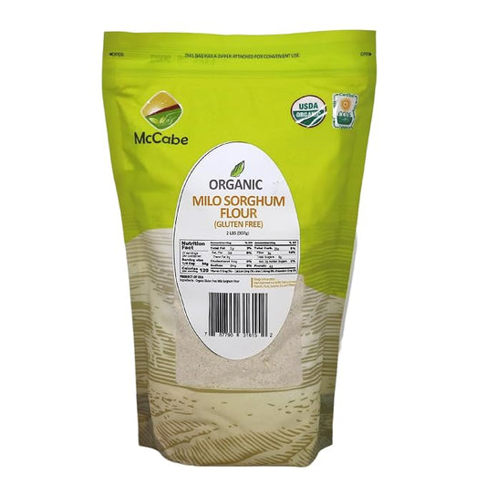 McCabe Organic Milo Sorghum Flour, 2lbs | USDA and CCOF Certified | Product of USA
