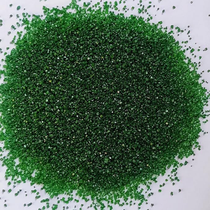 HeDeon&Rles Edible Green Sanding Sugar Crystals for Baking 120g/4.23oz Sparkling Sugar Crystals Cake Cupcake Pancake Ice Cream Top Spring Birthday Wedding Easter Halloween ChristmasCake Decoration