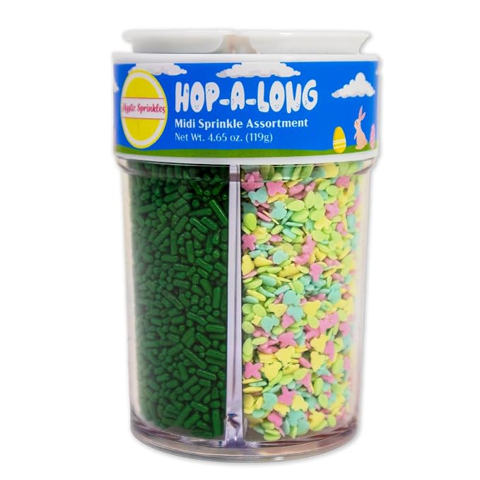 Mystic Sprinkles 4 Cell Sprinkle Assortments (Hop-A-Long, Midi)