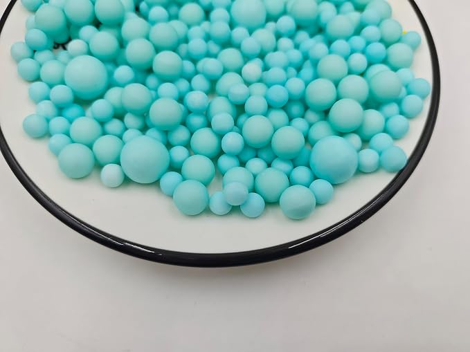 Mixed Edible Blue Sugar Sprinkles, 4.23 oz Candy Pearls Ideal for Baking, Cake and Cupcake Toppers, Cookie Decoration, Ice Cream Topping (7,10,14mm)