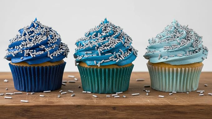 NCS Silver Jimmies Edible Sprinkles – Cupcake, Cake & Cookie Decorations, 7 oz