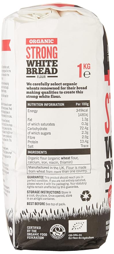 Marriage's Organic Strong White Bread Flour 1kg