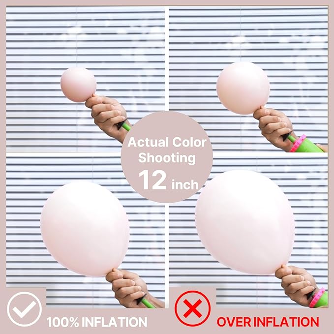 PartyWoo Beige Balloons 100pcs 12 Inch Boho Cream Ivory Neutral White Latex Balloons for Graduation Wedding Anniversary Engagement Bridal Shower Baby Shower Birthday Party Decorations White-F60