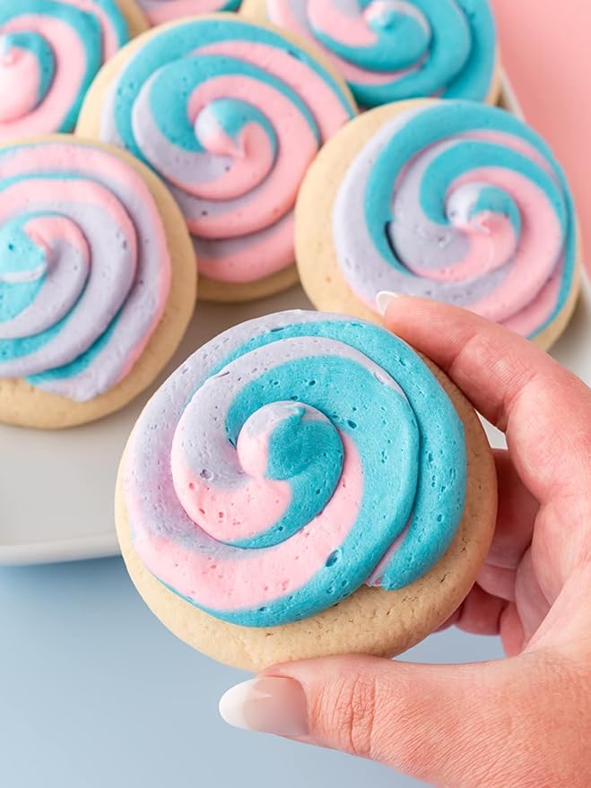 Macaron Piping Tips with Bags - #12 Round Piping Tips for Macarons,-Disposable Pastry Bags 12 Inch for Frosting &Cake Decorating
