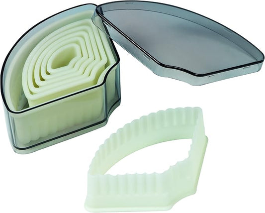 Fat Daddio's Fluted Fan Pastry Cutter Set, 7 Piece