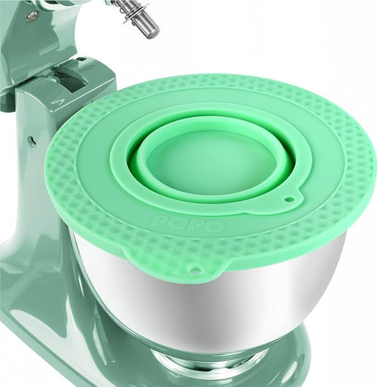 Silicone Mixer Bowl Cover Compatible with KitchenAid 4.5-5 Quart Tilt-Head Stand Mixer, Mixer Bowl Lid to Prevent Spilling of Ingredients