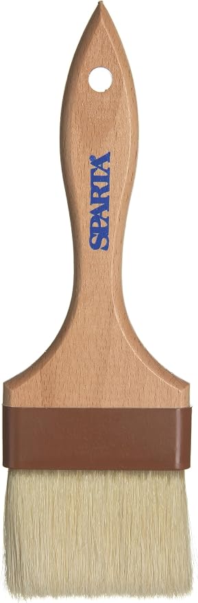 SPARTA Kitchen Basting Brush – 4037500 Basting Brush for Cooking Flat Boar Bristle Brush, Hardwood Handle for Kitchens, Restaurants, Catering, High Heat Food Prep, 3in
