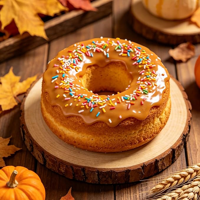 Homipooty Yellow Orange and Brown Soft Jimmies Sprinkles Edible Thanksgiving Autumn Fall Sprinkles Candy Jimmies Sprinkles for Cake Decorating 78g/2.75oz Cookie Cupcake Topper Ice Cream
