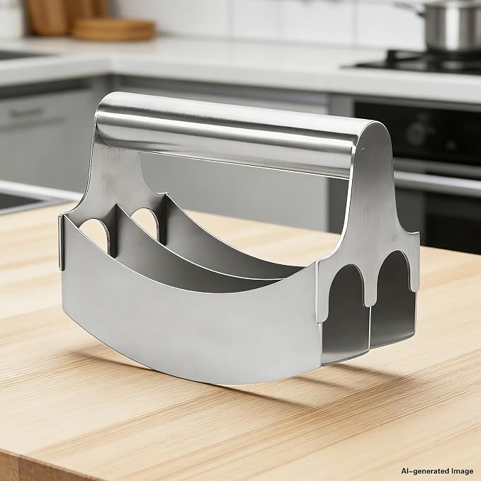 Professional 3-Blade Dough Cutter Bench Scraper | Non-Stick Baking Tools for Pasta Making Home Bakery| Stainless Steel Food Scraper Pastry Blender Kitchen Gadgets