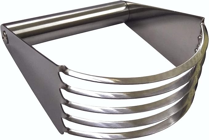 FixtureDisplays® Stainless Steel Pastry Blender and Dough Cutter - Versatile Flour Mixer for Pasta, Pie Crust, and Cake 15015-NEW-NF