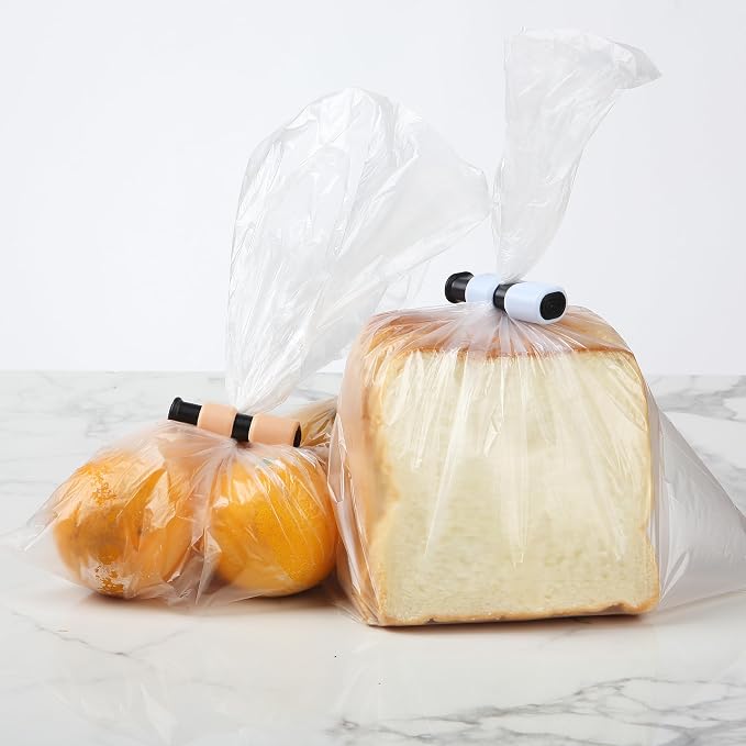 Mr. Pen- Squeeze and Lock Bread Bag Clips, 2.4 Inch, 8 Pack | Multicolor Squeeze Lock Clips, Reusable Bag Closures for Bread, Snacks, Coffee, Food Storage, Fits Thick and Thin Bags