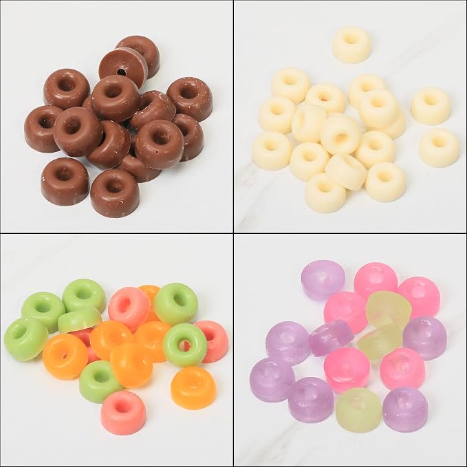 Mini Donut Silicone Mold, 48 Cavities Donut Molds for Chocolate Candy Gummy, Food Grade Silicone Mini Doughnut Molding Trays for Homemade Mint/Snacks/Cake Décor, 2 PCS