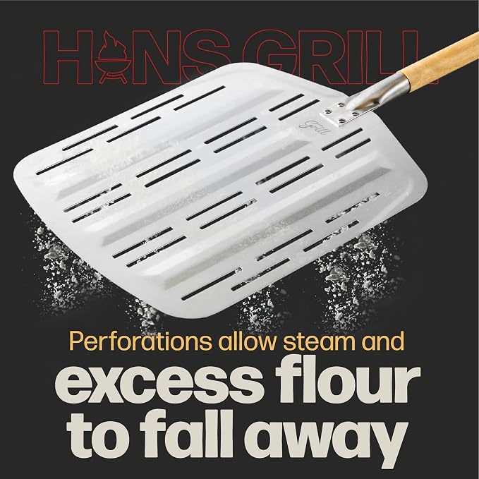 Hans Grill Pizza Dough Proofing Box - Pack of 2 Stackable BPA-Free Trays with Covers Pizza Peel PRO