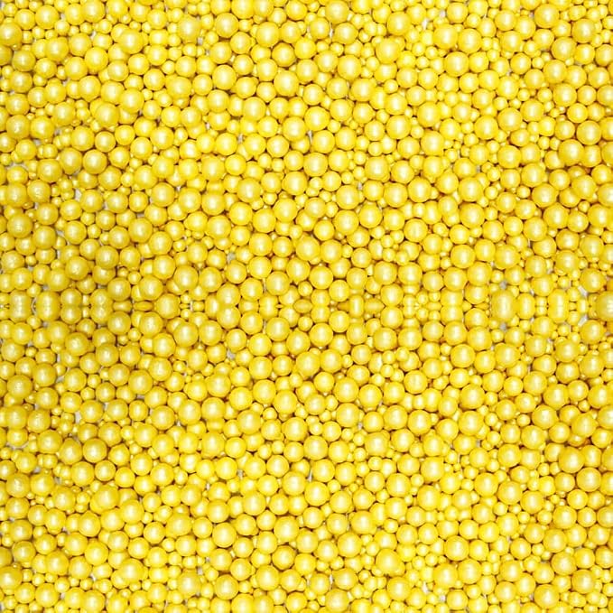 Confect Gold Edible Sprinkles – Confect Love Disco Balls Mashups for Cake & Cupcake Decorating – Metallic Gold Sugar Pearls & Decorative Toppings | Dessert Sprinkle Mix | Vegan, Gluten-Free, Nut-Free, Soy-Free, Dairy-Free, Palm Oil-Free- 4.2 Oz