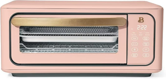 Infrared Air Fry Toaster Oven 9 Slice, 1800W Countertop Oven with Convection & Air Fry Functions, Digital Touch Display, Multi Cooking Modes for Baking, Broiling & Reheating (Rose)