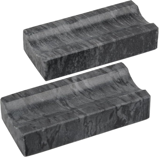 Marble Rolling Pin Holder,Rolling Pin Display Rack,Suitable for Storing Rolling Pin,Pizza Roller,Spoon,Knive,Fork and Other Kitchen Utensils,Set of 2(Black)