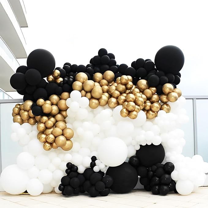 Voircoloria Black Balloons, 66pack 12inch Black Latex Party Balloons for Graduation, Wedding, Birthday, New Year, Baby Shower, Anniversary, Holiday Party Decorations
