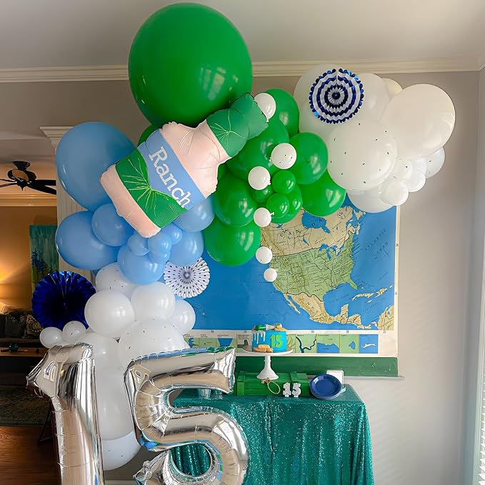 Voircoloria 110pcs Green Balloons 12inch Green Latex Party Balloons for Graduation, Wedding, Birthday, Christmas, Baby Shower, Anniversary Party Decorations