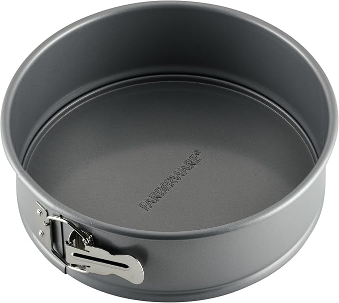 Farberware Nonstick Bakeware 9-Inch Round Springform Pan, Gray