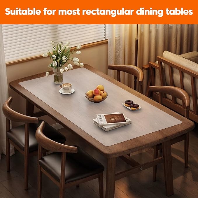 Large Silicone Mats for Kitchen Counter, 24"x80" Cuttable Silicone Roll for Heat Resistant Mats for Countertop, Kitchen Island Mat, Dining Table mat, Skin-Friendly Material, Translucent