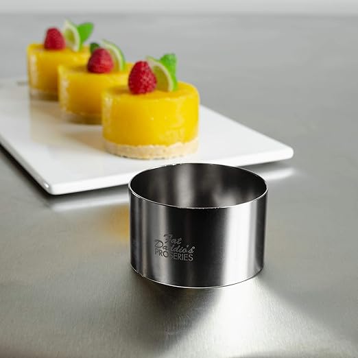 Fat Daddio's Stainless Steel Round Cake & Pastry Ring, 2.5 x 1.75 Inch