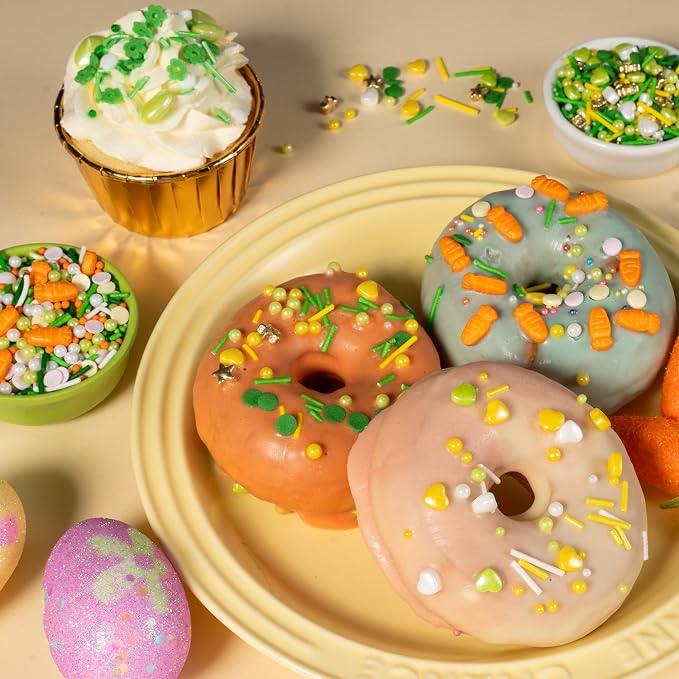 Cobakey Spring Sprinkles for Cookies 4.23 Ounce Green Sprinkles for Baking Green Eggs Perfect for Easter Cake Decorations, Baking, Ice Cream, Cookies, Cupcake Topper
