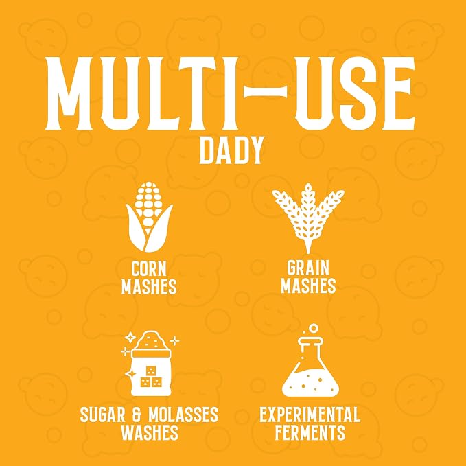 Craft A Brew - Distillers Active Dry Yeast (DADY) - Fast Starts, High Alcohol Tolerance & Clean Fermentations - For At Home Distilling - For Grain Mash Fermentations in Whiskey, Rum, Brandy -1 lb Bag
